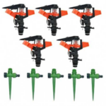 Kit 5 arroseurs agricoles sectoriels 1/2'' + 5 pointes porte-arroseur