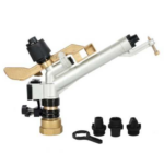 Canon d'irrigation réglable 1 1/2'', portée de 16 à 29 mètres. Arroseur de canon à pluie