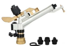 Canon d'irrigation réglable 1 1/2'', portée de 16 à 29 mètres. Arroseur de canon à pluie