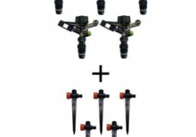 Kit 5 arroseurs agricoles circulaires 1/2'' + 5 brochettes porte-gicleurs